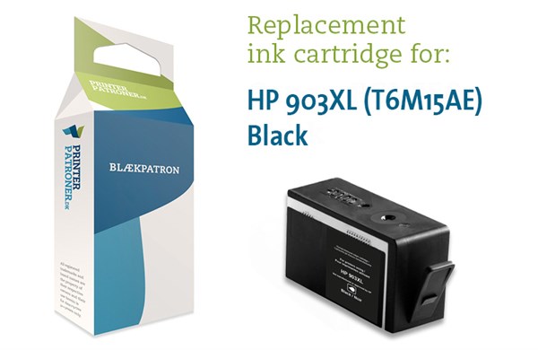 Sort Blækpatron - Hp Nr.903Xl - 900 Sider